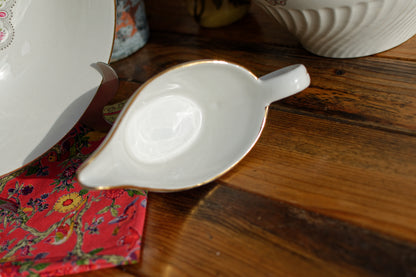 1930s ~ K&G (Keller et Guérin) Luneville ~ French Antique Ironstone Floral Porcelain Floral Serving Piece ~ Terre de Fer