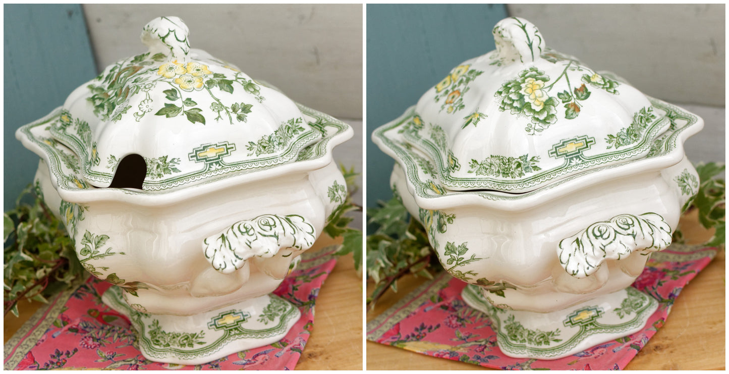 1950s Mason's - Patent Ironstone - "Manchu" England - Guaranteed Permanant Acid Resistant Colours Soup Tureen