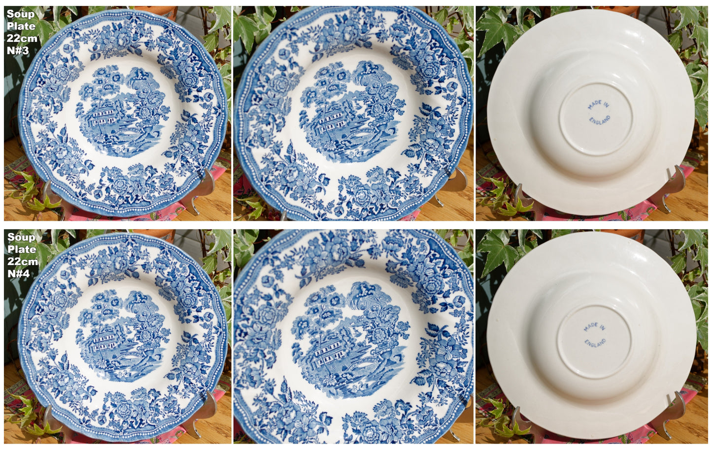 Fine MEAKIN Tableware Myott of Straffordhire English Vintage Ironstone Fine China Blue Transferware Plate Made in England