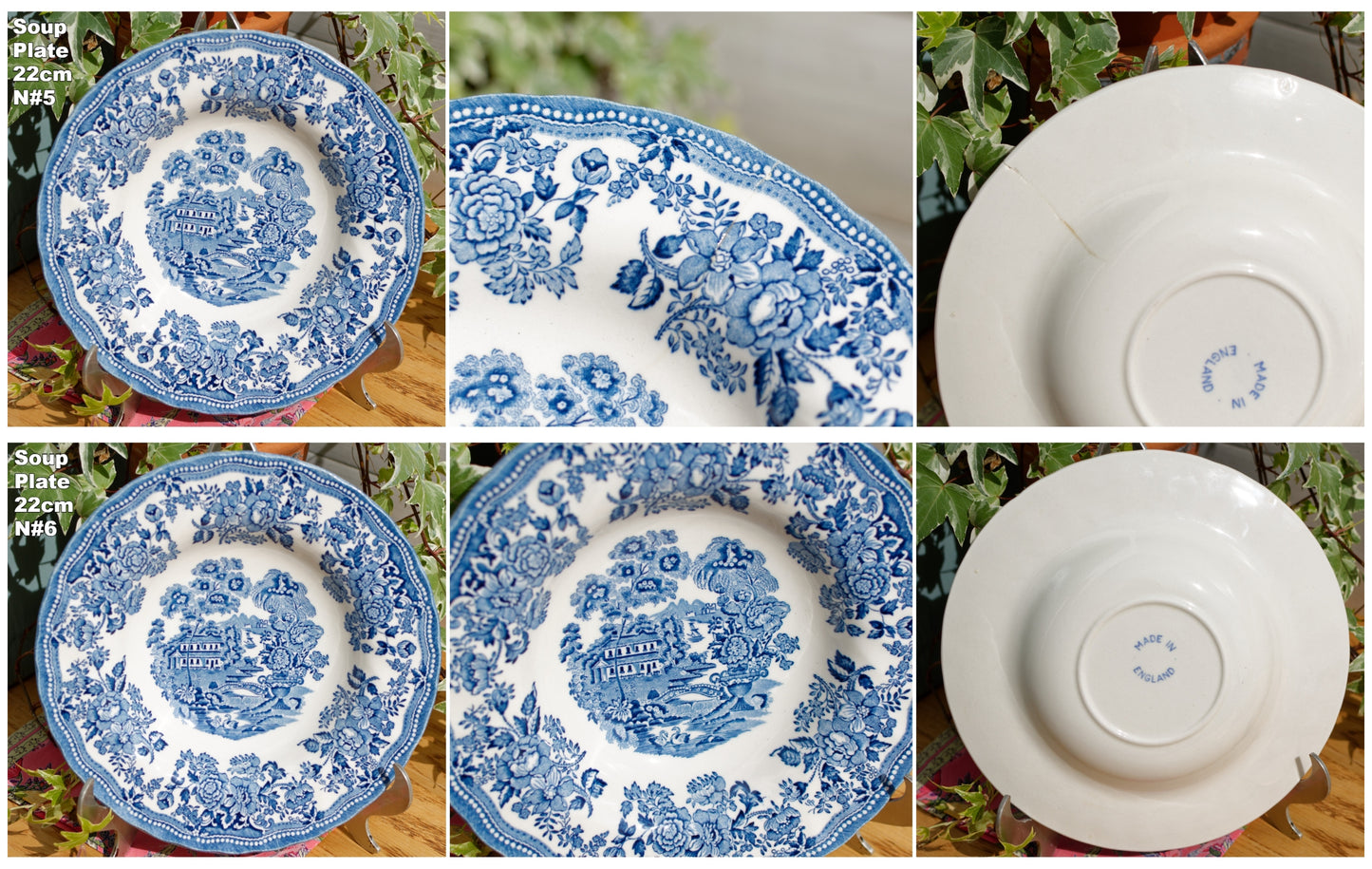 Fine MEAKIN Tableware Myott of Straffordhire English Vintage Ironstone Fine China Blue Transferware Plate Made in England