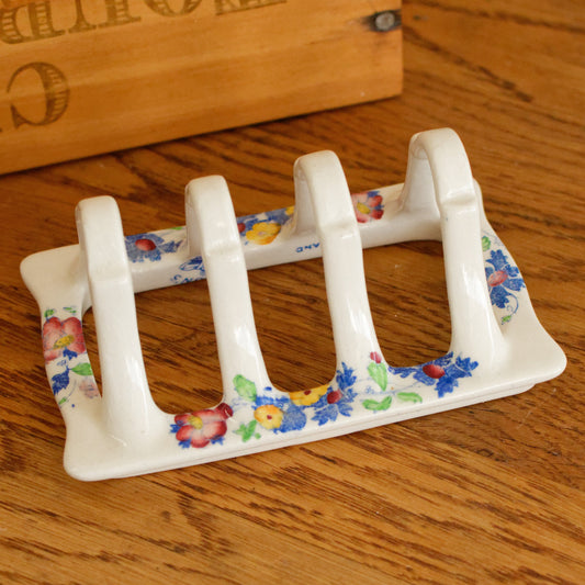 REGENCY MASON's Made in England English Antique Vintage Patent Ironstone Small Bread Toast Tray Fine China Porcelain Polychrome