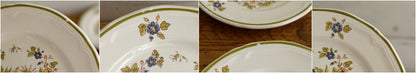 French Vintage Collectible Ironstone Small Plate Moustiers Cléry Terre de fer en Faience