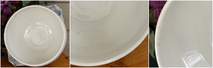 VILLEROY & BOCH Mettlach Geschirr PERLEN French German Vintage Ironstone Blue Transferware Soup Tureen Soupière Terre de Fer Faience