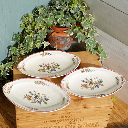 French German Vintage Ironstone Villeroy & Boch Phoenix Motif Terre de Fer