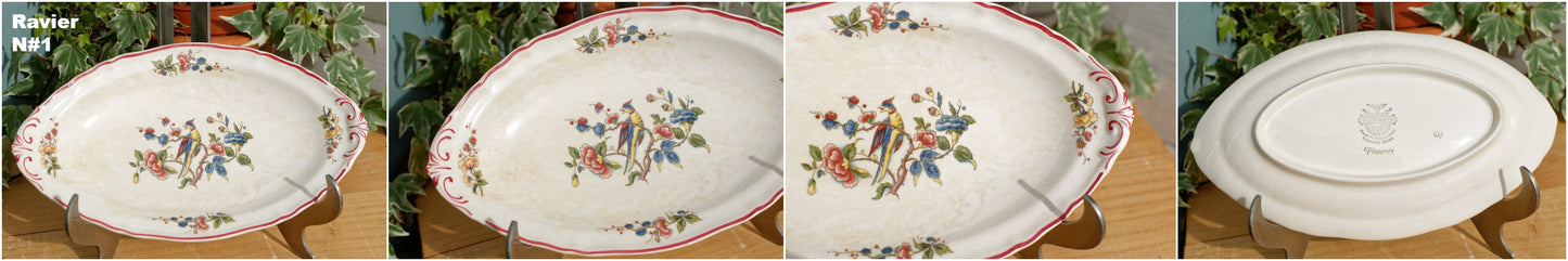 French German Vintage Ironstone Villeroy & Boch Phoenix Motif Terre de