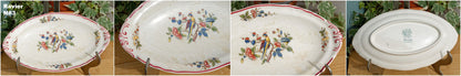 French German Vintage Ironstone Villeroy & Boch Phoenix Motif Terre de