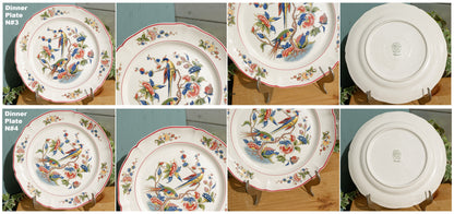 French German Vintage Ironstone Villeroy & Boch Phoenix Motif Terre de fer