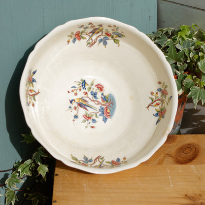 French German Vintage Ironstone Villeroy & Boch Phoenix Motif Terre de fer