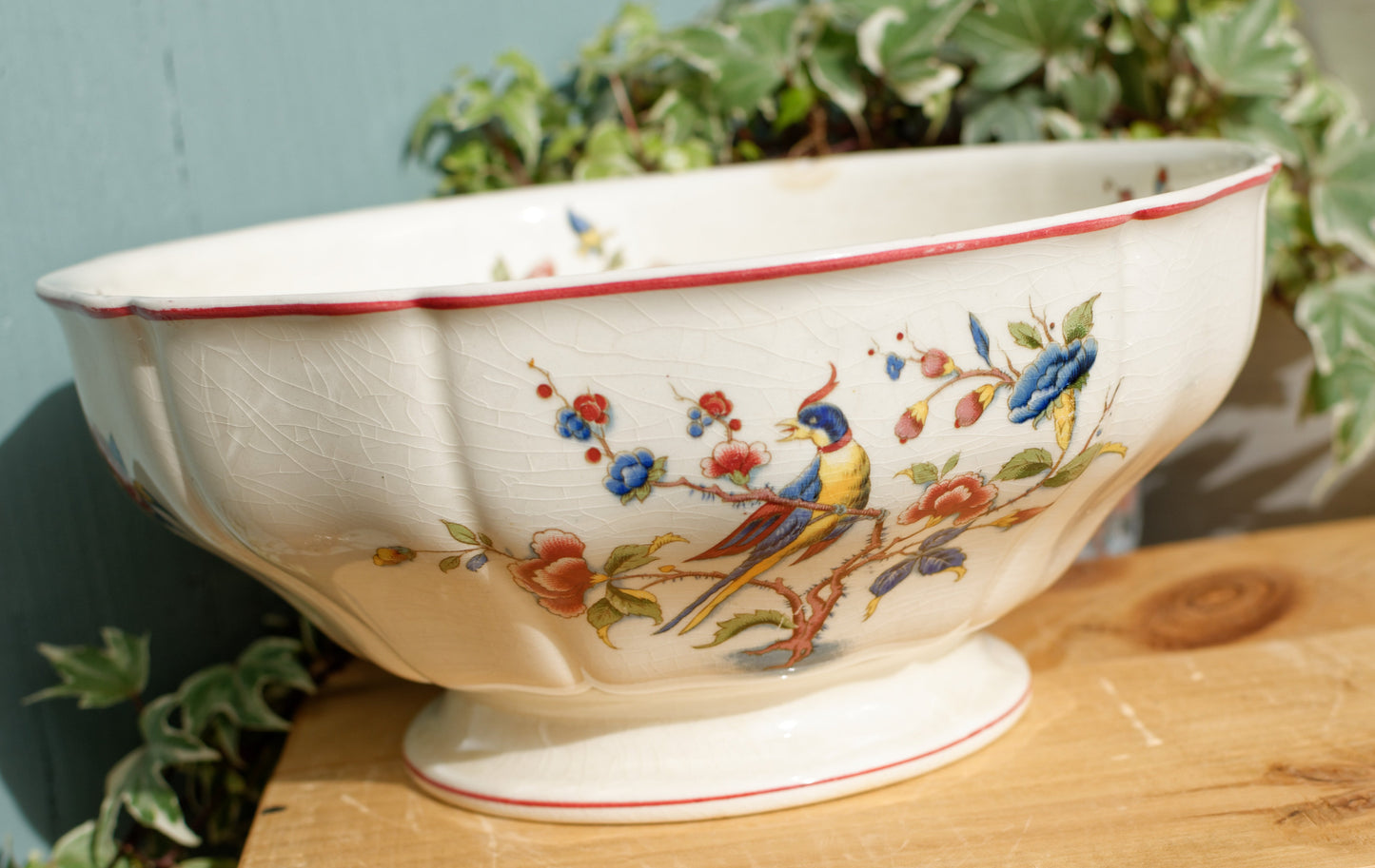 French German Vintage Ironstone Villeroy & Boch Phoenix Motif Terre de