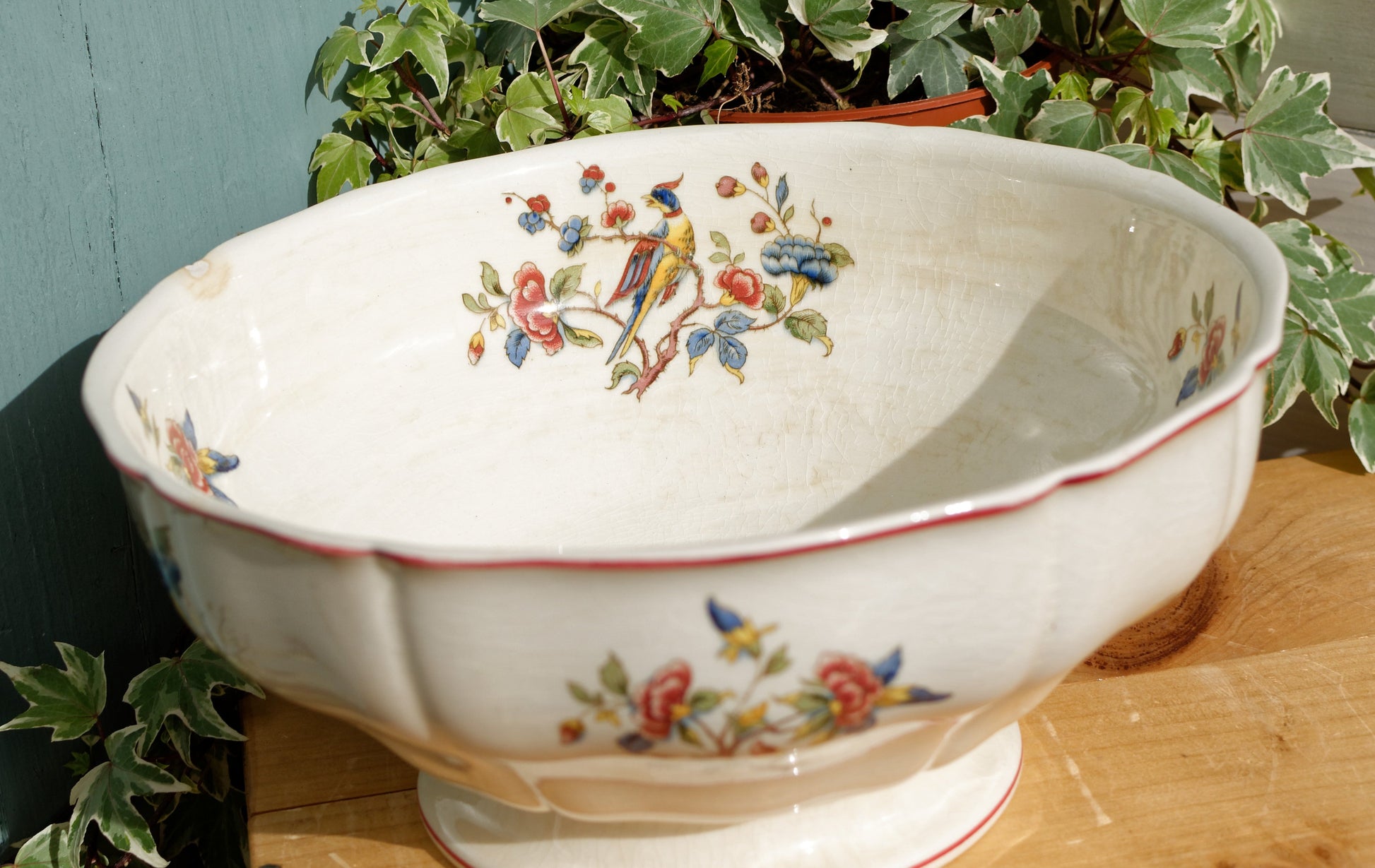 French German Vintage Ironstone Villeroy & Boch Phoenix Motif Terre de