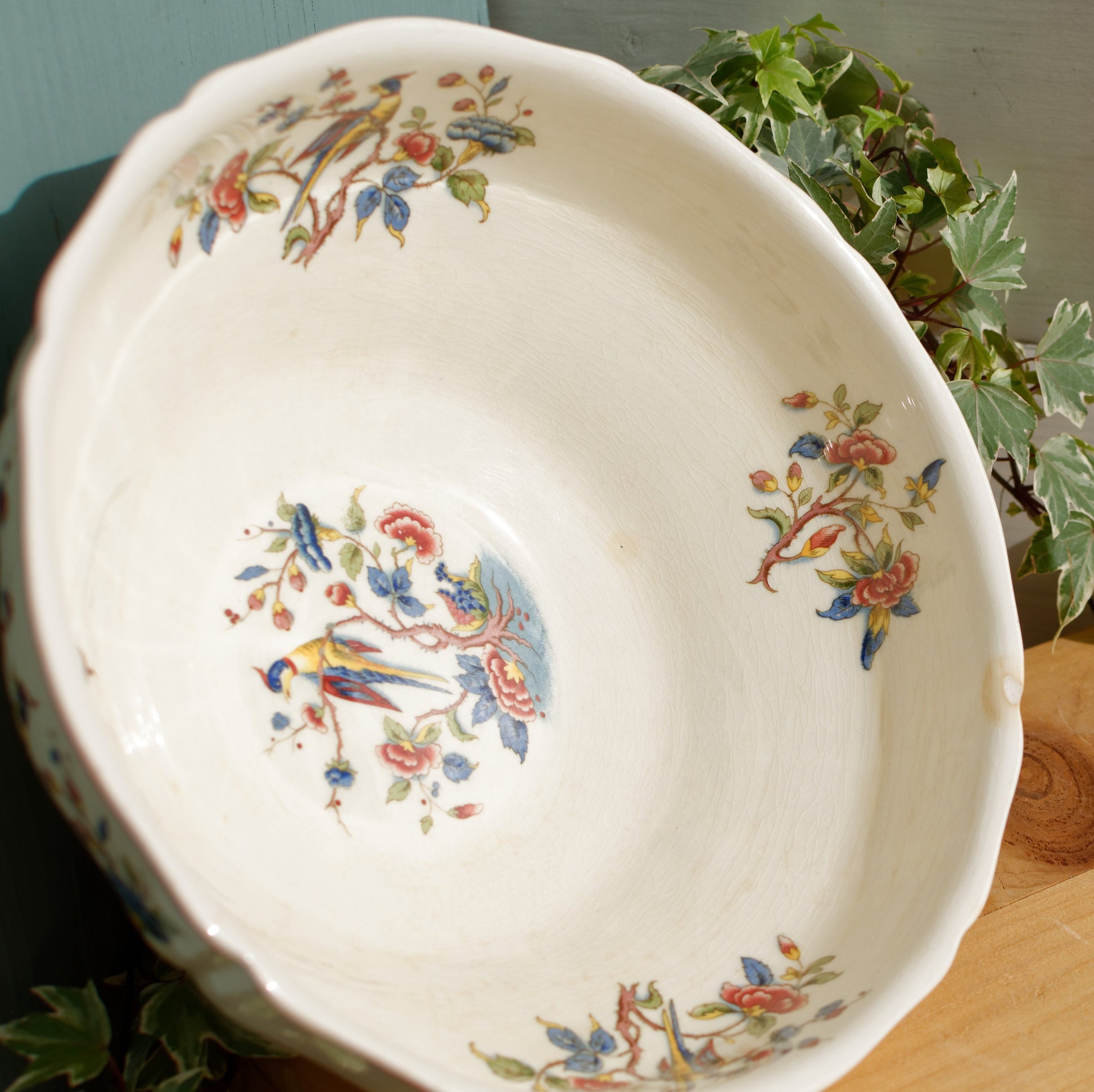 French German Vintage Ironstone Villeroy & Boch Phoenix Motif Terre de