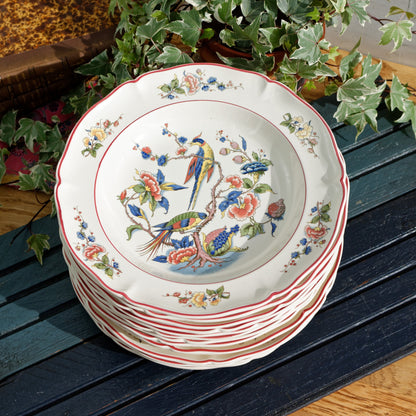 French German Vintage Ironstone Villeroy & Boch Phoenix Motif Terre de fer