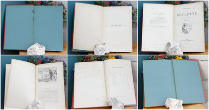 1899 SEULETTE by Piere Mael HACHETTE et Cie French Antique Collectible First Edition Illustrated Polychrome Hardcover Book Novel Gilded Cartonnage Livre