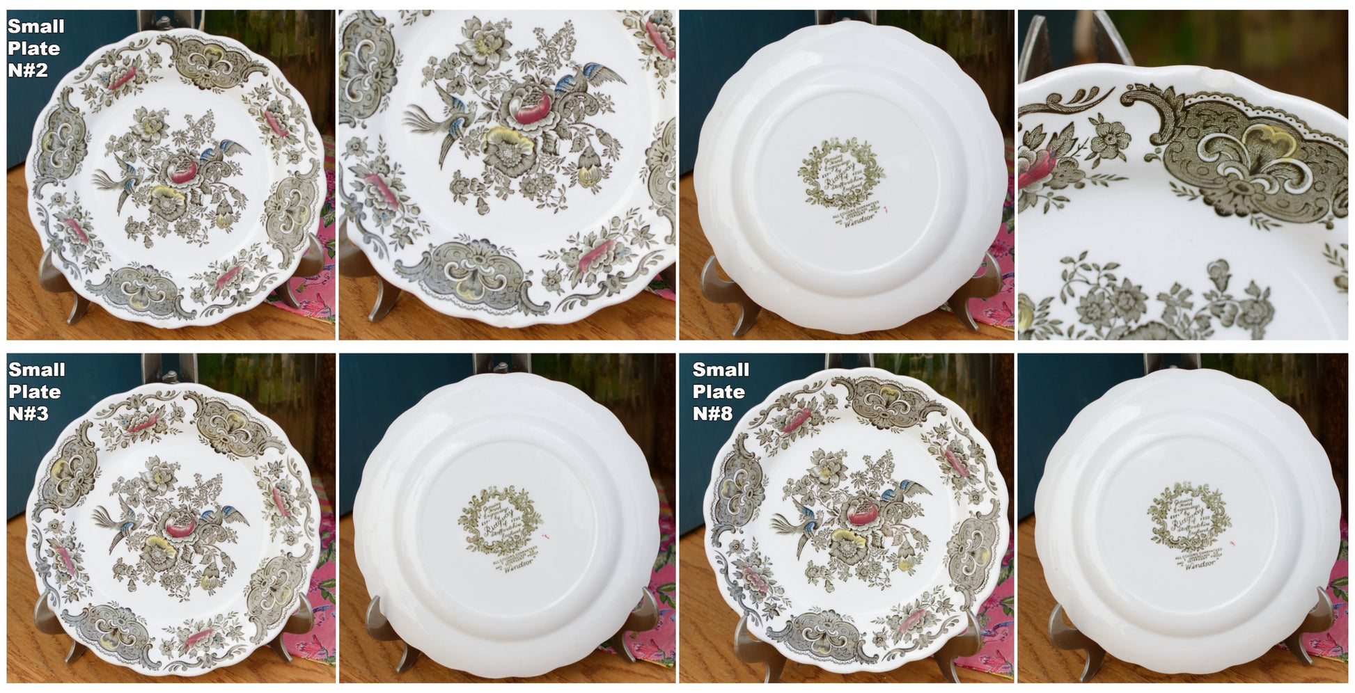 WINDSOR" Ridgway of STAFFORDSHIRE England 1792 ~ English Vintage Ironstone Porcelain Plate LOT 2