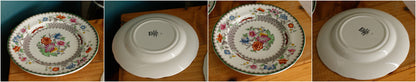 CHINESE ROSE COPELAND SPODE 2/9253J Collectible English Antique Ironstone Plate Terre de Fer
