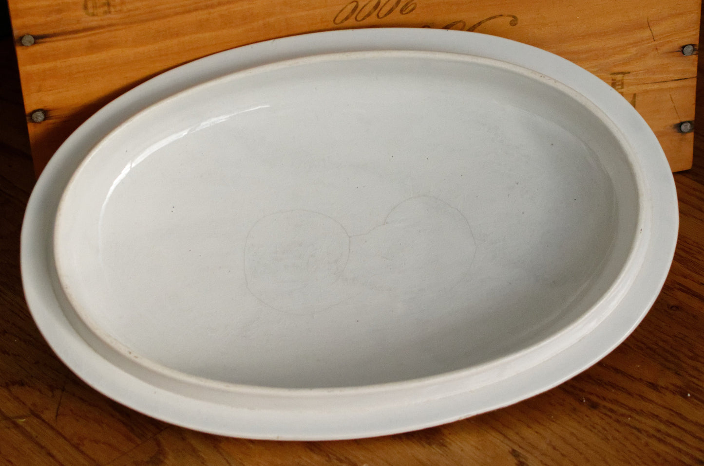 SARREGUEMINES Birds & Fruit French Antique Ironstone Soup Tureen Soupiere Terre de Fer Faience