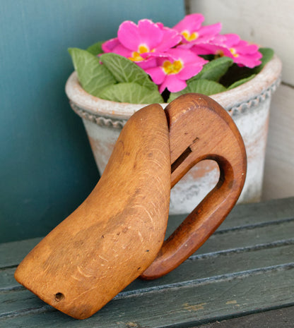 French Vintage Wooden Foldable Shoe Mold (Mould) Form Stretchers "Moule à chaussures vintage en bois