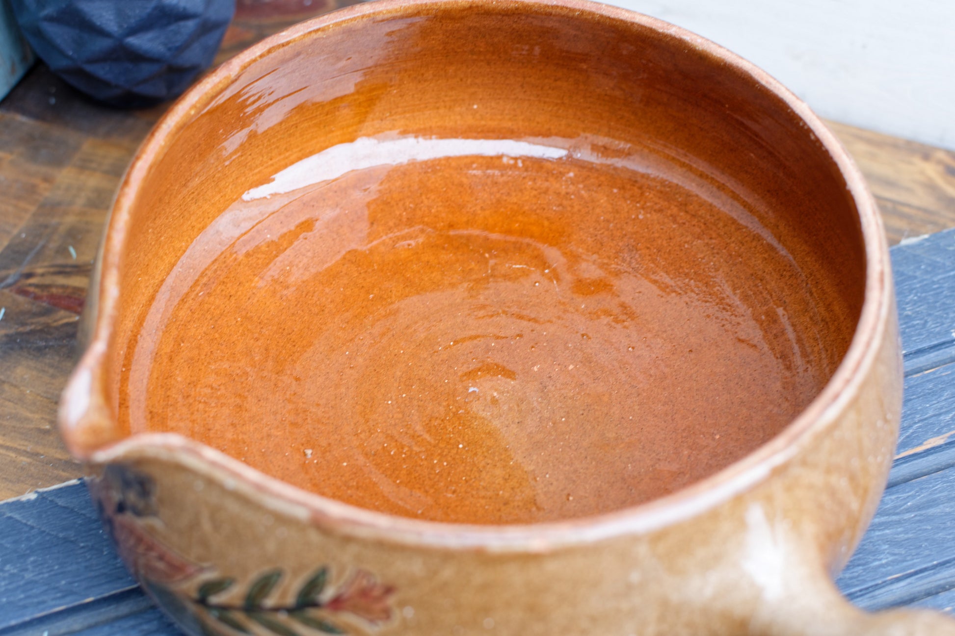 ALSACE SOUFFLENHEIM 
French Vintage Glazed Ceramic Stoneware Gratin Pot Casserole Dish Terra Cotta Terre Cuite