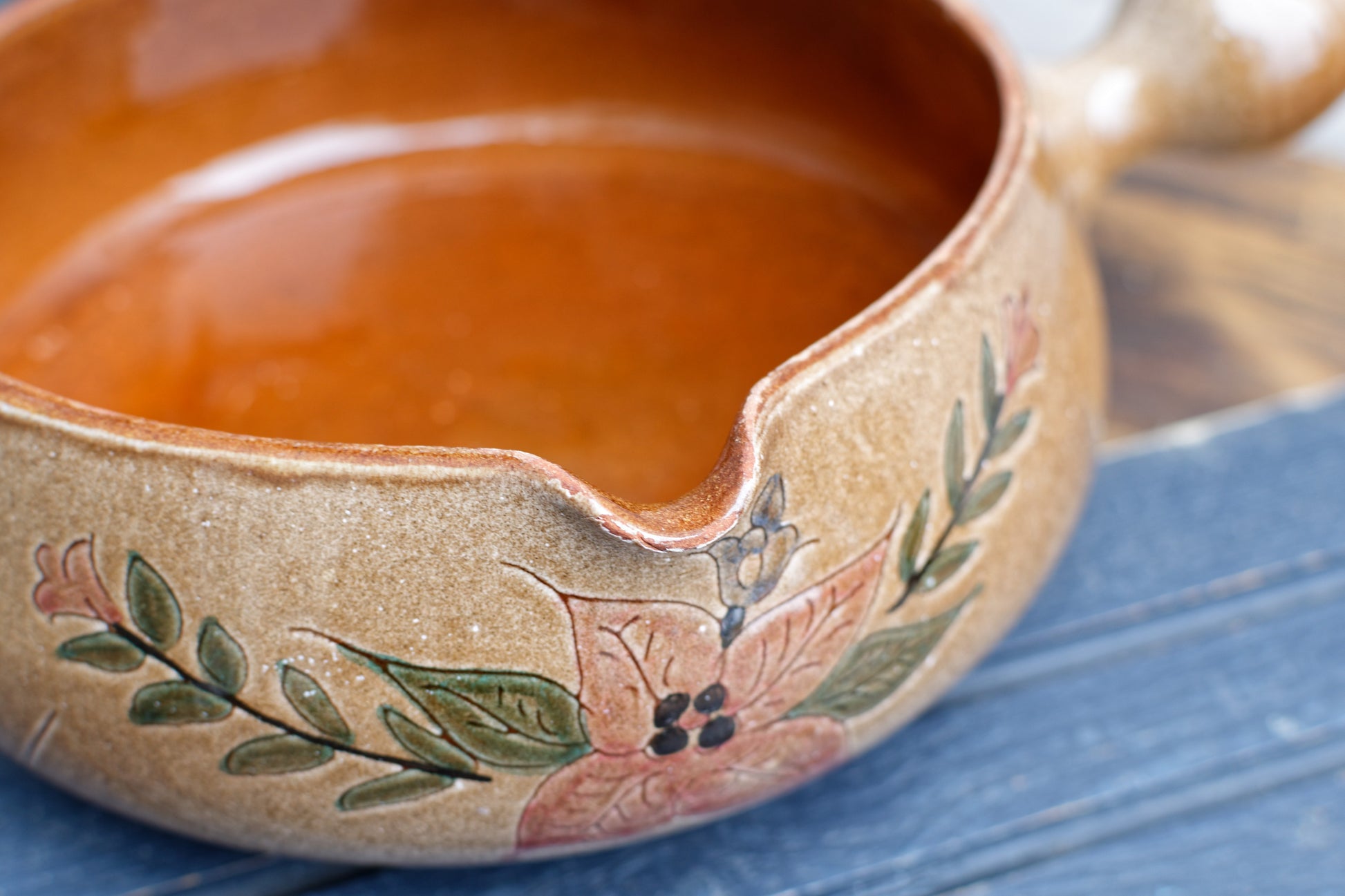 ALSACE SOUFFLENHEIM 
French Vintage Glazed Ceramic Stoneware Gratin Pot Casserole Dish Terra Cotta Terre Cuite