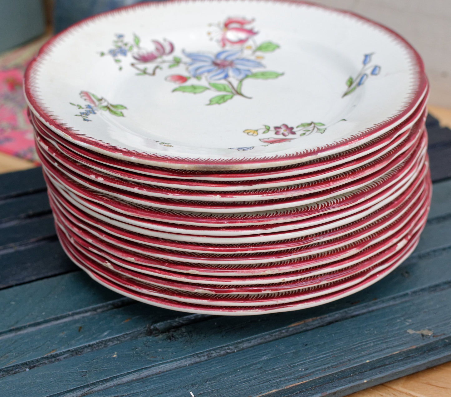 French Ironstone Salad Plate Strasbourg FRANCE Sarreguemines Terre de Fer