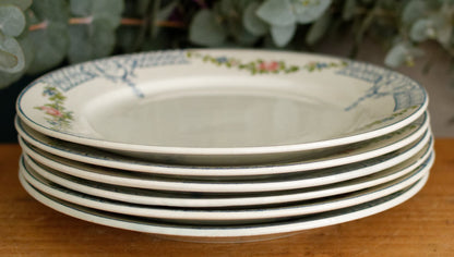 TOURNAY Depose CREIL et MONTEREAU (CM) French Antique Ironstone Small Plate Terre de Fer faience