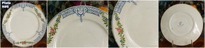 TOURNAY Depose CREIL et MONTEREAU (CM) French Antique Ironstone Small Plate Terre de Fer faience