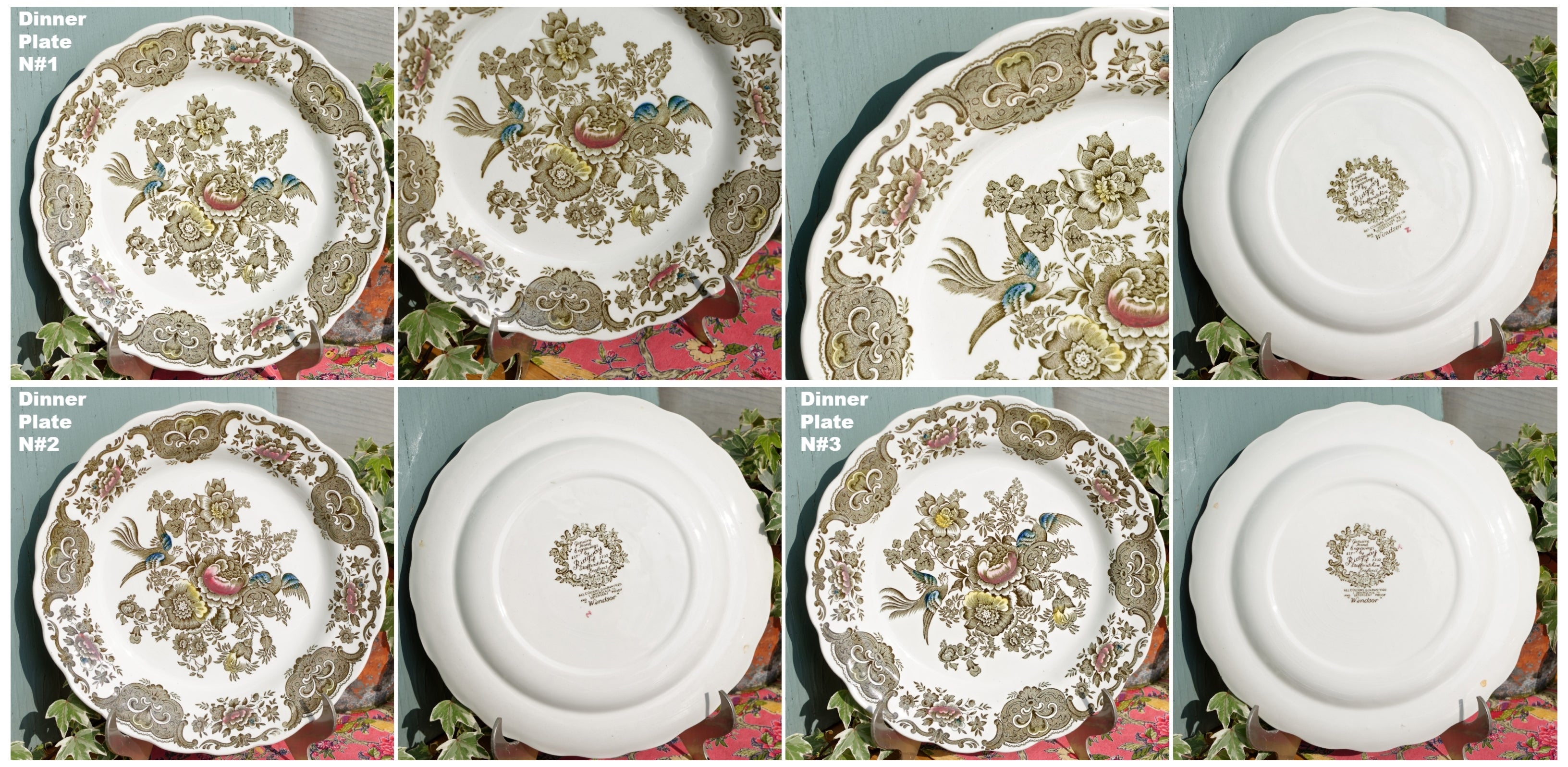 Vintage store Conference by Ridgway Stffordshire England Dinnerware Serves 4 Vintage