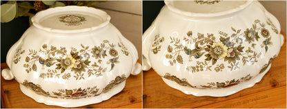 1960s ~ "WINDSOR" Ridgway of STAFFORDSHIRE England 1792 ~ English Vintage Ironstone Porcelain Soup Tureen Covered Serving Piece
