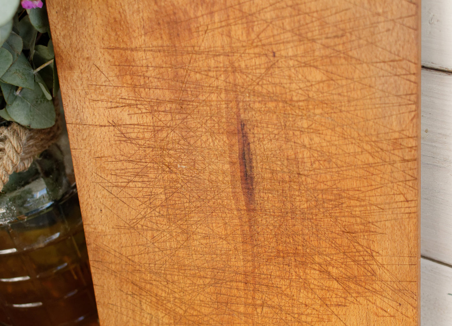 French Vintage Rustic Wooden Cutting Board Planche à Découper Rustic Chopping Block