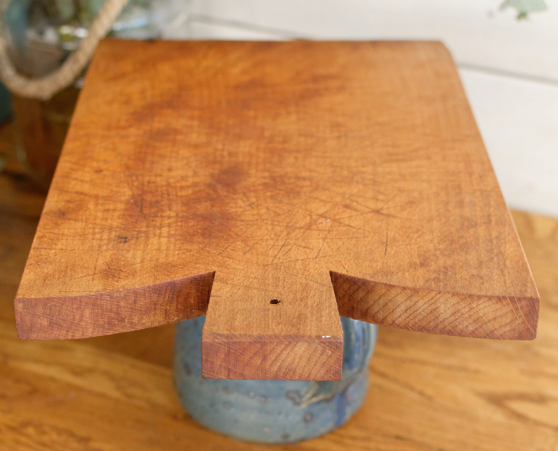 French Vintage Rustic Wooden Cutting Board Planche à Découper Rustic Chopping Block