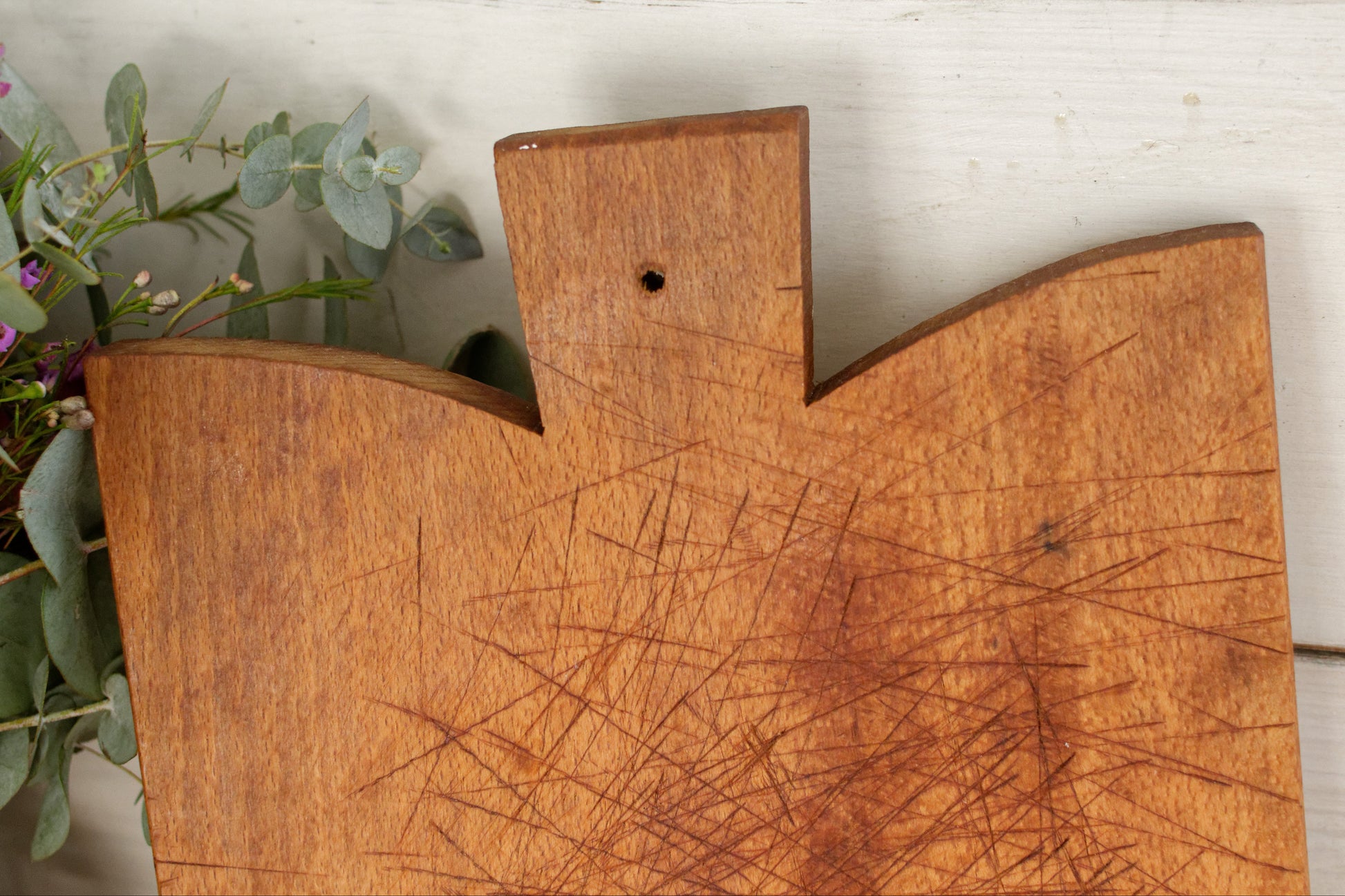 French Vintage Rustic Wooden Cutting Board Planche à Découper Rustic Chopping Block