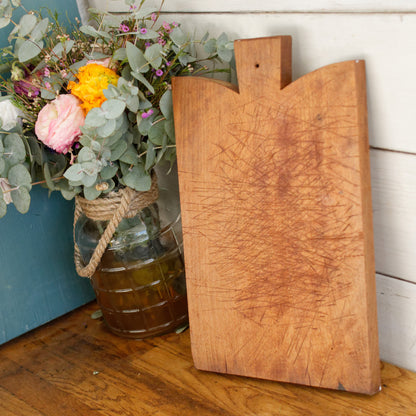 French Vintage Rustic Wooden Cutting Board Planche à Découper Rustic Chopping Block