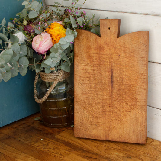 French Vintage Rustic Wooden Cutting Board Planche à Découper Rustic Chopping Block
