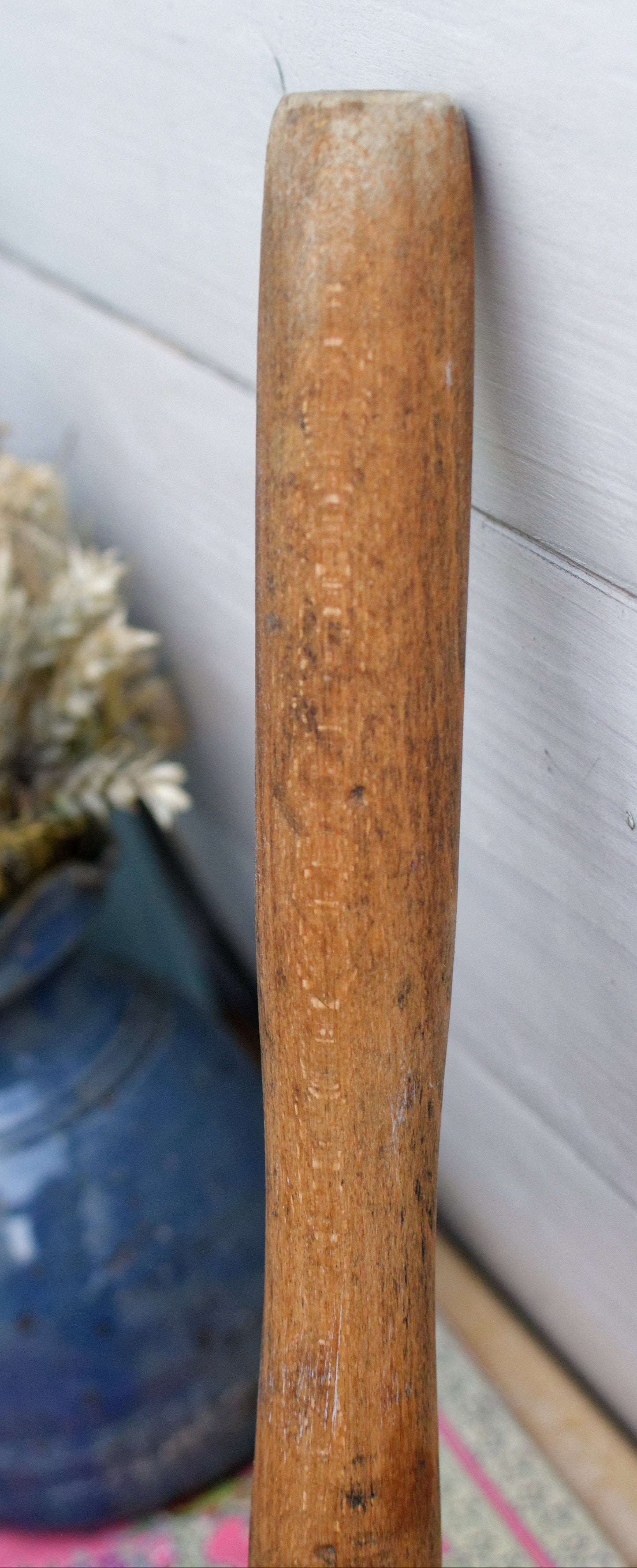 French Vintage Wooden Mallet "MARTEAU MAILLET EN BOIS" Handmade Woodworking Manual Hammer Primitive Rustic Farmhouse Tool