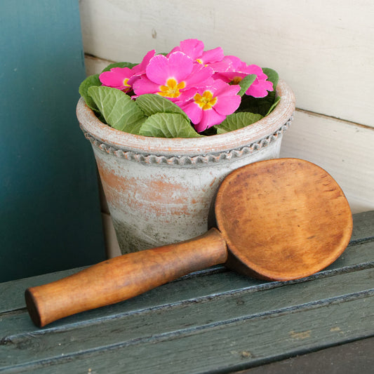 French Vintage Wooden Butter Making Spoon Paddle Cuillère Spatule à Beurre en Boia Antique Farmhouse Kitchen Decor