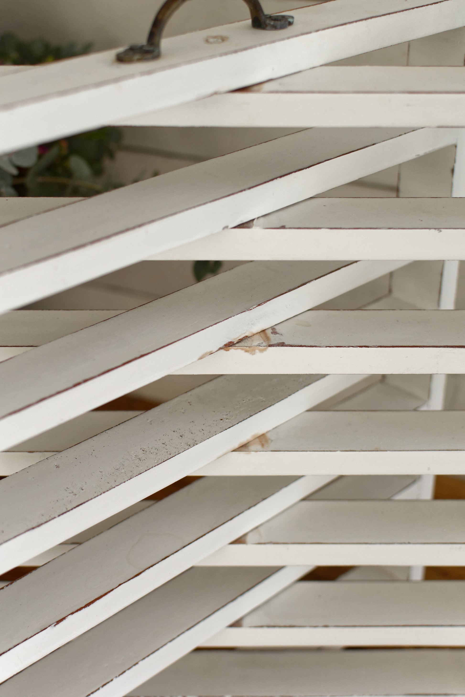 French Vintage Wooden 6 Tier Folding Bakery Pie Pastry Cooling Rack Présentoir à Patisserie Gâteaux en Bois