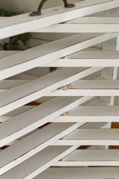 French Vintage Wooden 6 Tier Folding Bakery Pie Pastry Cooling Rack Présentoir à Patisserie Gâteaux en Bois