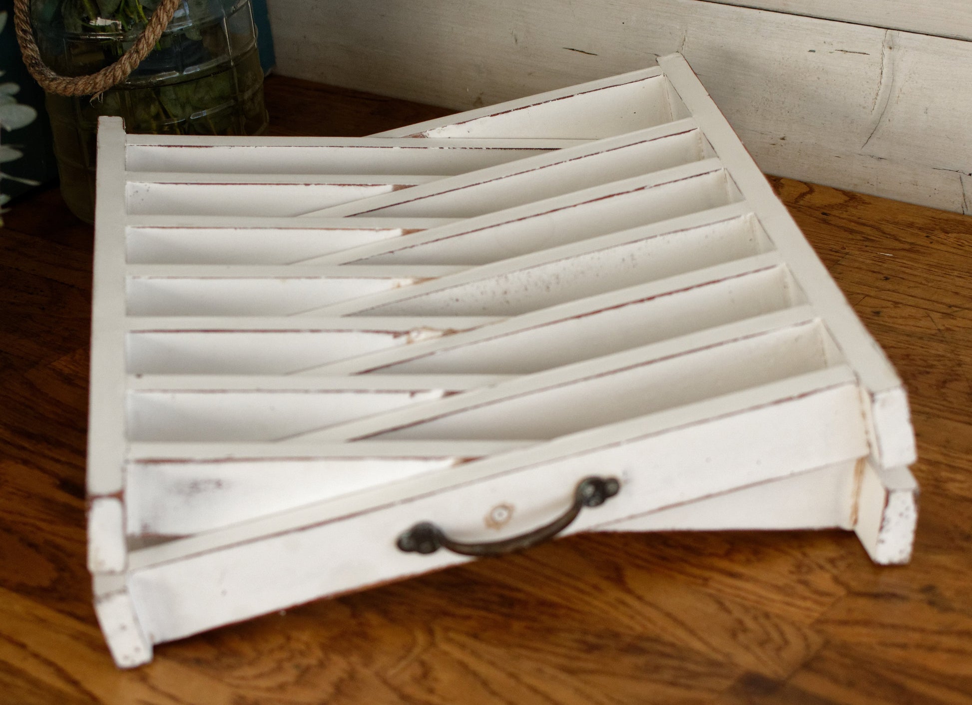 French Vintage Wooden 6 Tier Folding Bakery Pie Pastry Cooling Rack Présentoir à Patisserie Gâteaux en Bois