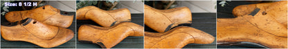 1950s ~ FAGUS Factory ~ Pair of Vintage Hand-Crafted Collectible Wooden Cobbler Shoe Lasts Forms Molds (Moulds) Stretchers ~ "Moule à chaussures vintage en bois" ~ Made in Germany
