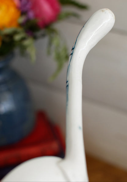 French Vintage Ironstone Small Serving Spoon Ladle Louche a Sauce  Faience Terre de Fer