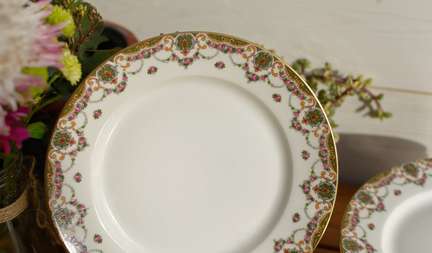 French Fine Porcelain Plate LIMOGES RAYNAUD & Cie. T & V Limoges France