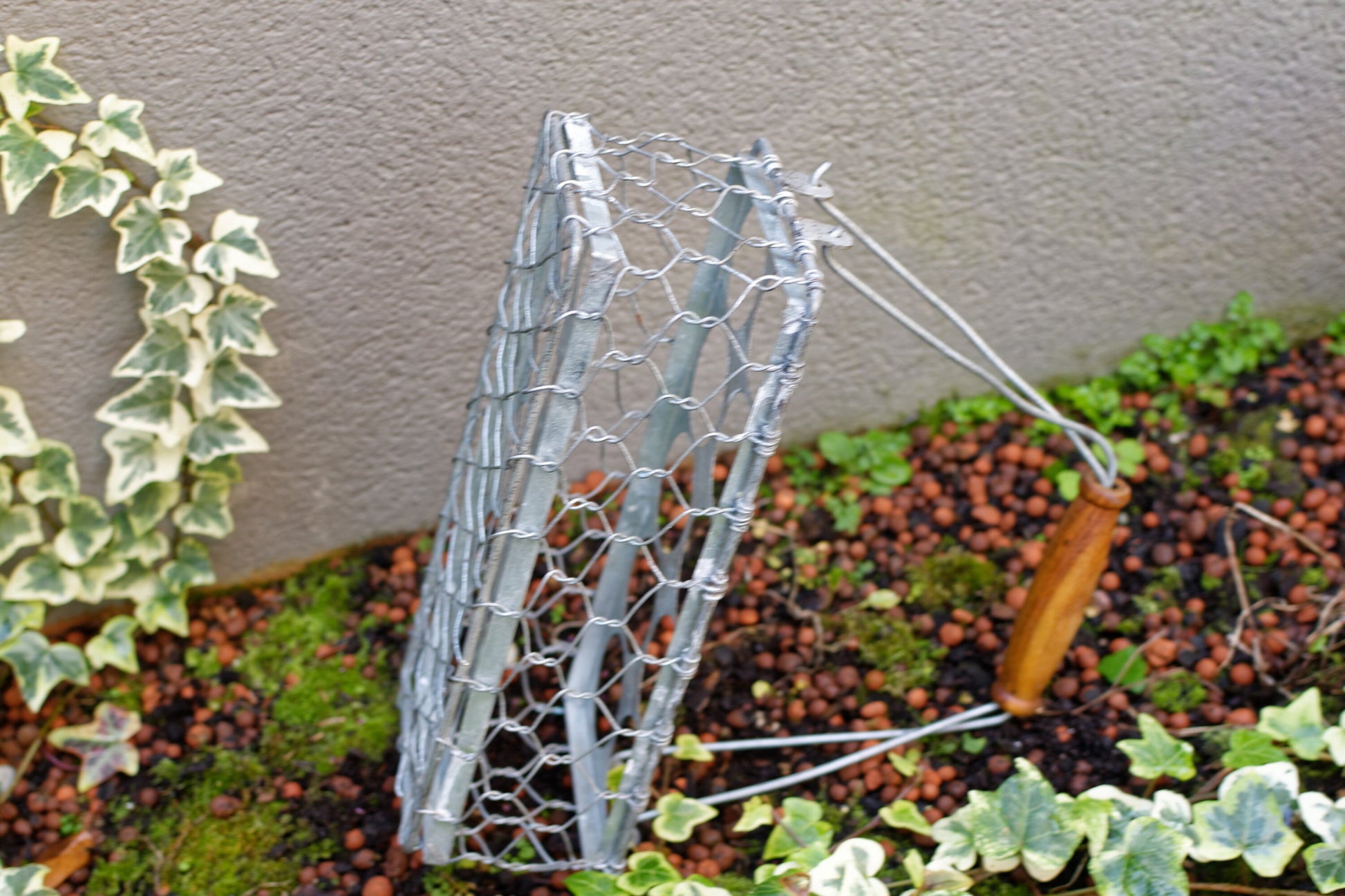 French Galvanized Metal Zinc Bottle Carrier Caddy 10 Small Beer Bottle Holder