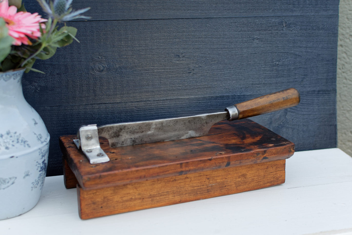 French Antique Bread Guillotine Baguette Slicer Trancheuse à coupe pain 