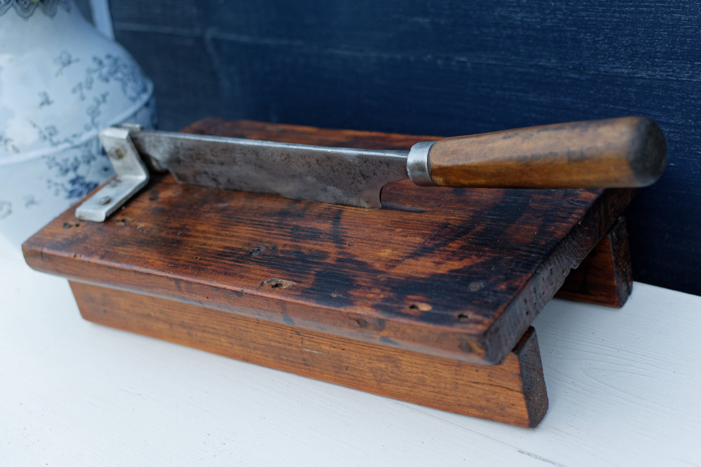 French Antique Bread Guillotine Baguette Slicer Trancheuse à coupe pain 