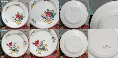 French Ironstone Dinner Plate Joseph Hannong Strasbourg Faiencerie of Clairefontaine Polychrome