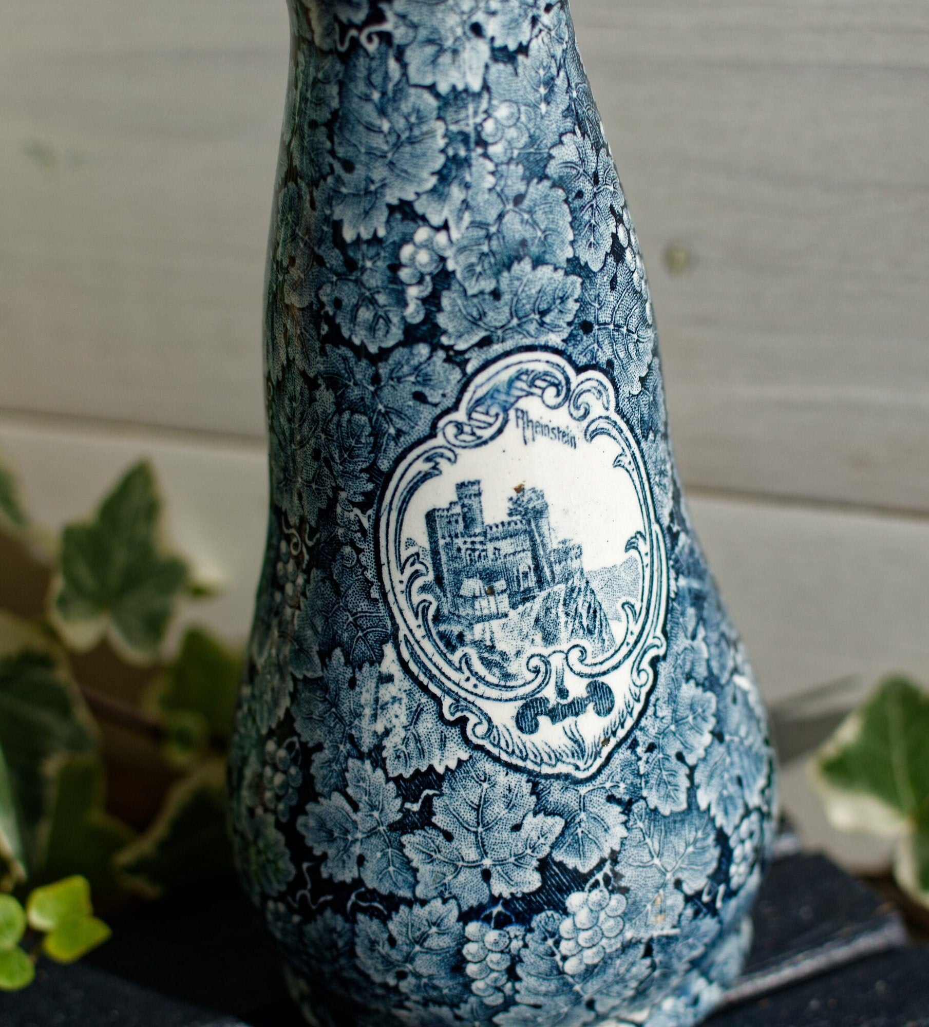 Vintage Ironstone Germain Vase Rheinstein Castle & Alter Zoll Bonn Scenes