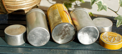 French Vintage Aluminum Advertising Tin Bin ~ CéréOSsine ~ Lab. DEHAUSSY LILLE