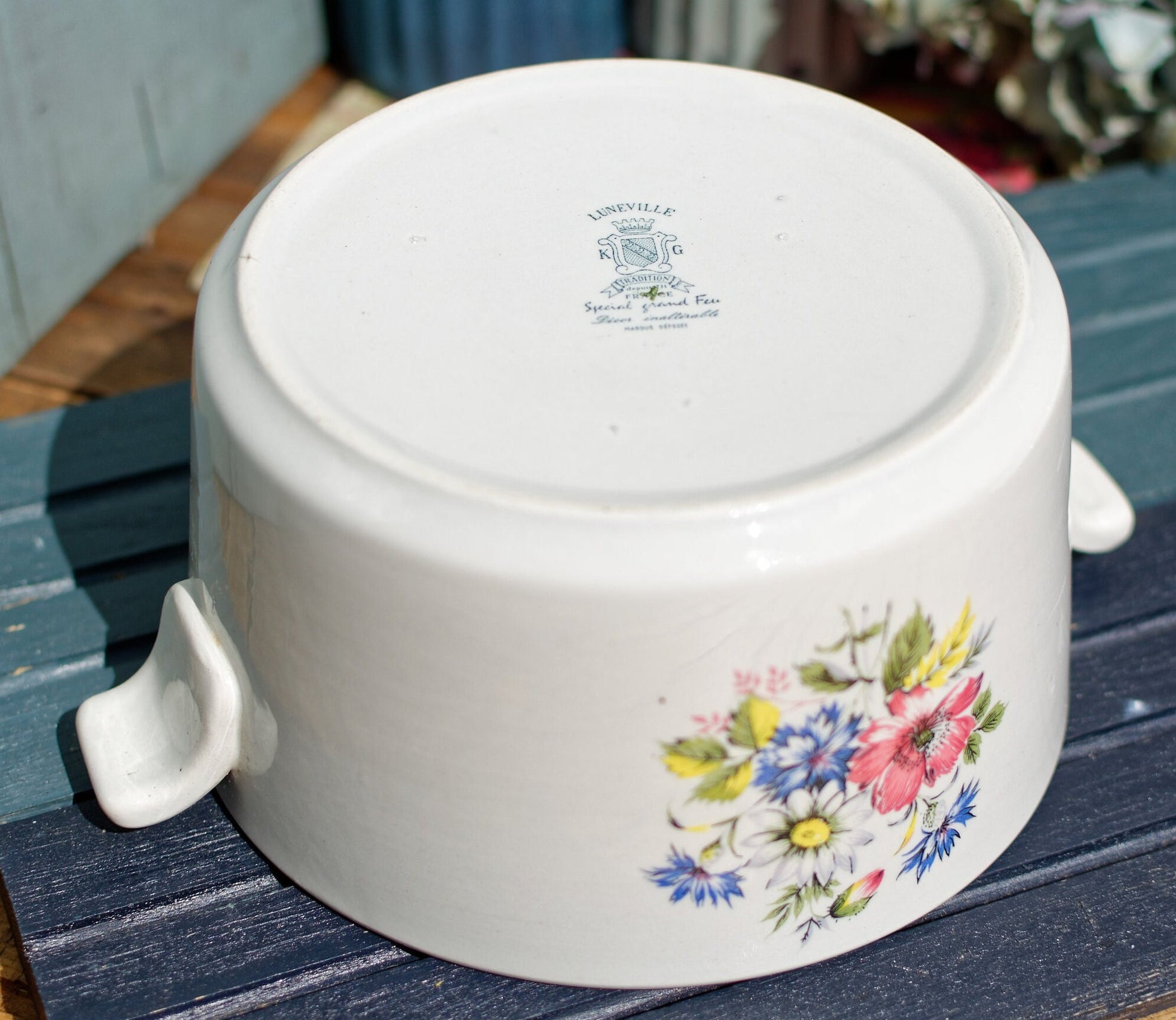 French Ironstone Serving Tureen Lunéville, K&G (Keller et Guérin), Tradition, Depuis 1731, France Terre de Fer