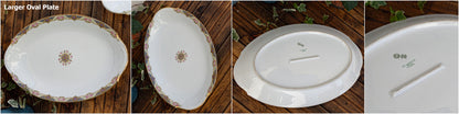 French Fine Porcelain Oval Serving Plate F.Legrand & Cie Limoges France