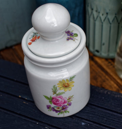 French Porcelain Apothecary Jar Pot Limoges FRANCE BAUD Creation Paris